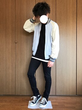 「LAD MUSICIAN（ラッドミュージシャン）のアイテム（ブルゾン）」を使った、たくろさん（メンズ・170cm）の春コーディネート