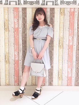 マジェスティックレゴンルミネエスト新宿店スタッフさん（レディース・157cm）の春コーディネート