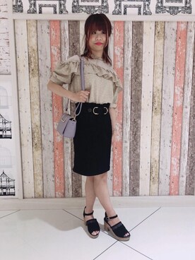 マジェスティックレゴンルミネエスト新宿店スタッフさん（レディース・152cm）の夏コーディネート