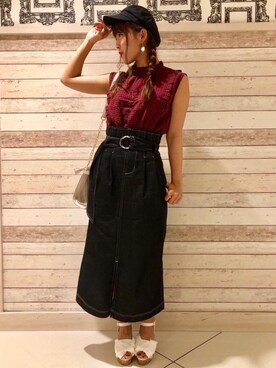 マジェスティックレゴンルミネエスト新宿店スタッフさん(レディース・155cm)の夏コーディネート