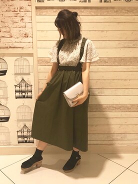 マジェスティックレゴンルミネエスト新宿店スタッフさん（レディース・154cm）の夏コーディネート