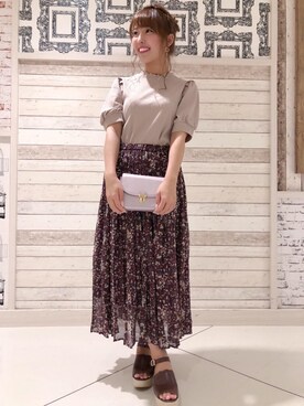 マジェスティックレゴンルミネエスト新宿店スタッフさん(レディース・155cm)の夏コーディネート