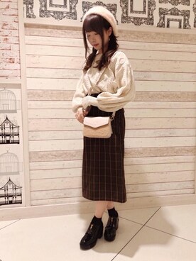 マジェスティックレゴンルミネエスト新宿店スタッフさん（レディース・156cm）の秋コーディネート