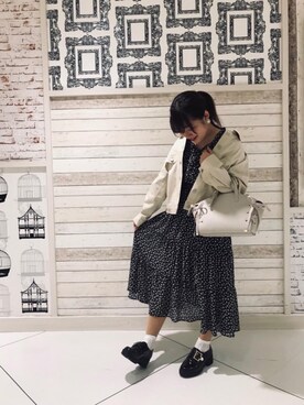 マジェスティックレゴンルミネエスト新宿店スタッフさん（レディース・164cm）の春コーディネート