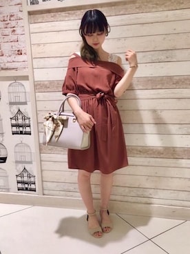 マジェスティックレゴンルミネエスト新宿店スタッフさん（レディース・164cm）の夏コーディネート