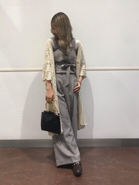 マジェスティックレゴンルミネエスト新宿店スタッフさん（レディース・154cm）の夏コーディネート