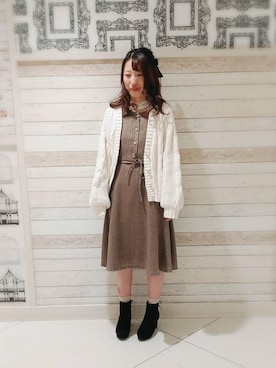 マジェスティックレゴンルミネエスト新宿店スタッフさん（レディース・164cm）の冬コーディネート