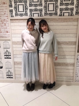 マジェスティックレゴンルミネエスト新宿店スタッフさん（レディース・164cm）の冬コーディネート