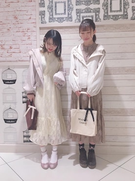 「新宿ルミネエスト」｜「アイテム（ジャケット/アウター）」を使った、マジェスティックレゴンルミネエスト新宿店スタッフさん（レディース・164cm）の春コーディネート