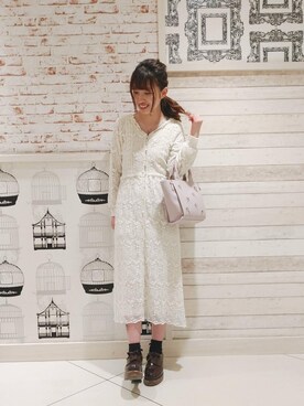 マジェスティックレゴンルミネエスト新宿店スタッフさん（レディース・164cm）の春コーディネート