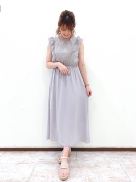 マジェスティックレゴンルミネエスト新宿店スタッフさん(レディース・160cm)の夏コーディネート