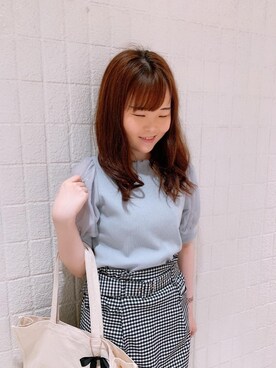 マジェスティックレゴンルミネエスト新宿店スタッフさん(レディース・162cm)の夏コーディネート