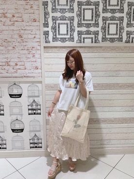 マジェスティックレゴンルミネエスト新宿店スタッフさん（レディース・152cm）の夏コーディネート