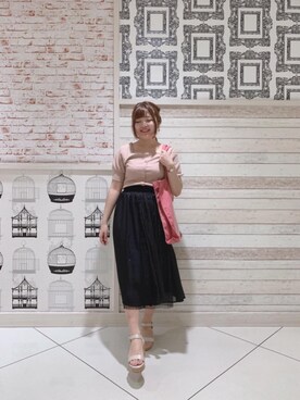 マジェスティックレゴンルミネエスト新宿店スタッフさん（レディース・152cm）の夏コーディネート