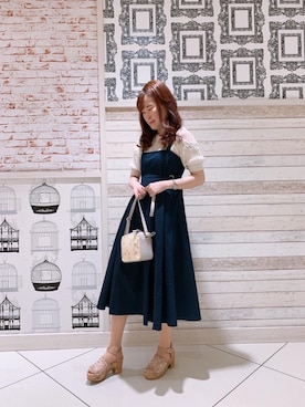 マジェスティックレゴンルミネエスト新宿店スタッフさん（レディース・162cm）の夏コーディネート