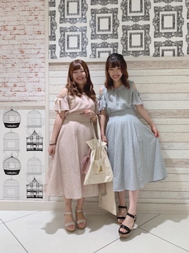 マジェスティックレゴンルミネエスト新宿店スタッフさん（レディース・160cm）の夏コーディネート