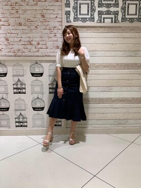 マジェスティックレゴンルミネエスト新宿店スタッフさん（レディース・152cm）の夏コーディネート