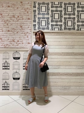 マジェスティックレゴンルミネエスト新宿店スタッフさん(レディース・152cm)の夏コーディネート