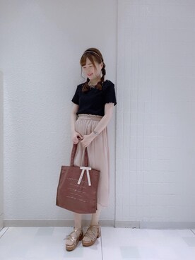 マジェスティックレゴンルミネエスト新宿店スタッフさん（レディース・162cm）の夏コーディネート