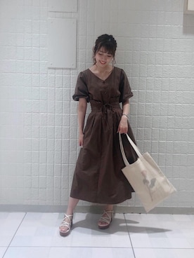 マジェスティックレゴンルミネエスト新宿店スタッフさん（レディース・153cm）の夏コーディネート
