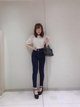 マジェスティックレゴンルミネエスト新宿店スタッフさん(レディース・162cm)の秋コーディネート