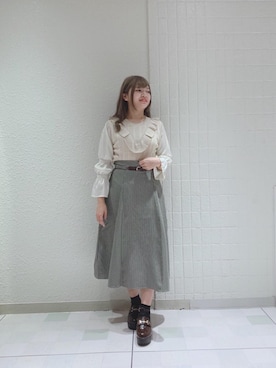 マジェスティックレゴンルミネエスト新宿店スタッフさん(レディース・152cm)の秋コーディネート