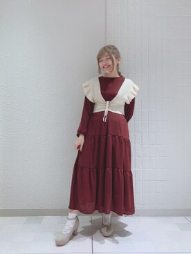 マジェスティックレゴンルミネエスト新宿店スタッフさん(レディース・152cm)の秋コーディネート