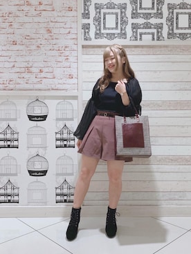 マジェスティックレゴンルミネエスト新宿店スタッフさん（レディース・152cm）の秋コーディネート