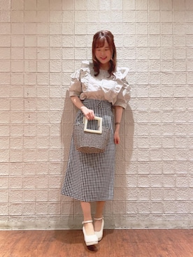 マジェスティックレゴンルミネエスト新宿店スタッフさん(レディース・162cm)の春コーディネート