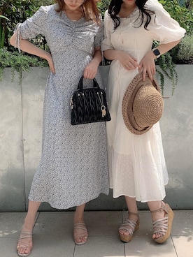 マジェスティックレゴンルミネエスト新宿店スタッフさん（レディース・160cm）の春コーディネート