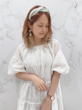 「チュニックワンピース」｜マジェスティックレゴンルミネエスト新宿店スタッフさん（レディース・160cm）の春コーディネート