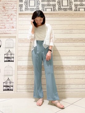 マジェスティックレゴンルミネエスト新宿店スタッフさん(レディース・160cm)の夏コーディネート