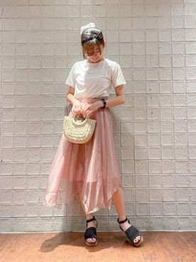 マジェスティックレゴンルミネエスト新宿店スタッフさん（レディース・160cm）の夏コーディネート