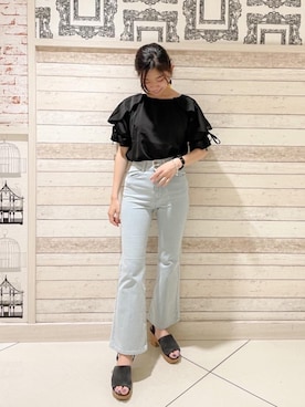 マジェスティックレゴンルミネエスト新宿店スタッフさん（レディース・160cm）の夏コーディネート