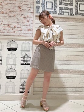 マジェスティックレゴンルミネエスト新宿店スタッフさん(レディース・153cm)の夏コーディネート