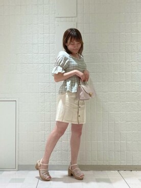 マジェスティックレゴンルミネエスト新宿店スタッフさん(レディース・153cm)の夏コーディネート