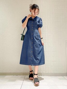 マジェスティックレゴンルミネエスト新宿店スタッフさん（レディース・160cm）の夏コーディネート