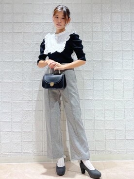 マジェスティックレゴンルミネエスト新宿店スタッフさん（レディース・160cm）の秋コーディネート