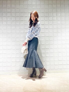 マジェスティックレゴンルミネエスト新宿店スタッフさん(レディース・158cm)の冬コーディネート