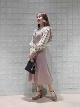 マジェスティックレゴンルミネエスト新宿店スタッフさん（レディース・158cm）の冬コーディネート