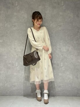 マジェスティックレゴンルミネエスト新宿店スタッフさん(レディース・162cm)の冬コーディネート