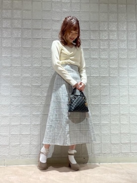 マジェスティックレゴンルミネエスト新宿店スタッフさん(レディース・162cm)の冬コーディネート