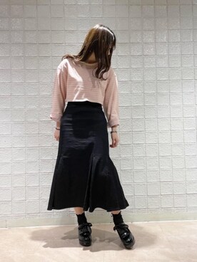 マジェスティックレゴンルミネエスト新宿店スタッフさん（レディース・157cm）の冬コーディネート