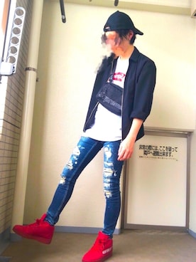 いえすまんさん(メンズ・168cm)の夏コーディネート