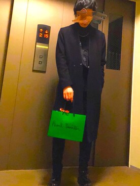 「Buffalo Bobs（バッファローボブズ）のアイテム（パンツ）」を使った、いえすまんさん（メンズ・168cm）の冬コーディネート