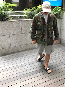 「Polo Ralph Lauren」｜「アイテム（ミリタリージャケット）」を使った、re.ne.jpさん（メンズ・164cm）の春コーディネート