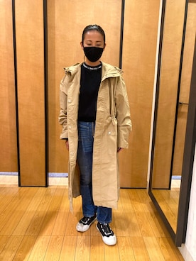 「DIESEL（ディーゼル）のアイテム（ブルゾン）」を使った、50107さん（レディース・155cm）の冬コーディネート