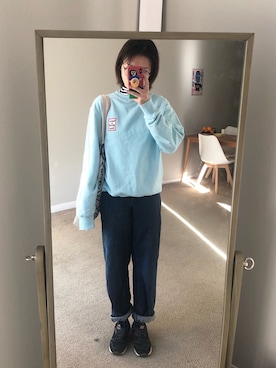 「Have a good time（ハバグッタイム）のアイテム（パーカー）」を使った、fubeibei_さん（レディース・167cm）の冬コーディネート