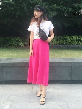 Rabbit🐰💤さん（レディース・161cm）の夏コーディネート