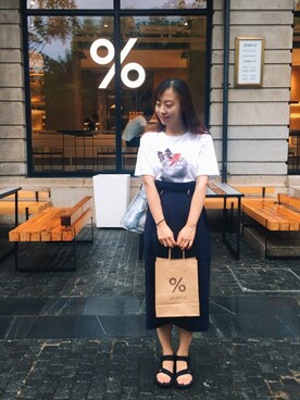 Rabbit🐰💤さん（レディース・161cm）の夏コーディネート